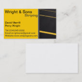 Visitekaartje voor het strippen van parkeerpartije (Voorkant / Achterkant)