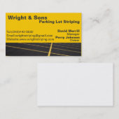 Visitekaartje voor het strippen van parkeerpartije (Voorkant / Achterkant)