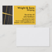 Visitekaartje voor het strippen van parkeerpartije (Voorkant / Achterkant)