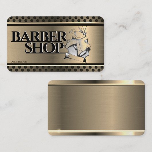 visitekaartje voor het tekenen van bast (Voorkant / Achterkant)