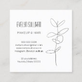 Visitekaartje voor het trekken van eucalyptus (Achterkant)