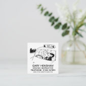 Visitekaartje voor het uitlijnen van de instructeu (Staand voorkant)