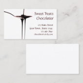 Visitekaartje voor het uitstrijken van chocolade (Voorkant / Achterkant)