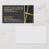 Visitekaartje voor het vastmaken van de partij (Voorkant / Achterkant)