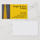 Visitekaartje voor het vastmaken van de partij (Voorkant / Achterkant)