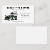 Visitekaartje voor het verwijderen van stukjes boo (Voorkant / Achterkant)