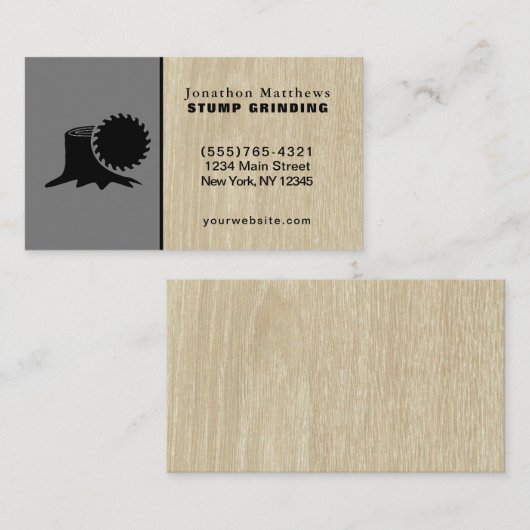 Visitekaartje voor het verwijderen van stukjes boo (Voorkant / Achterkant)