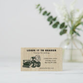 Visitekaartje voor het verwijderen van stukjes boo (Staand voorkant)