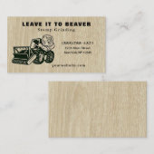 Visitekaartje voor het verwijderen van stukjes boo (Voorkant / Achterkant)