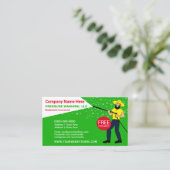 Visitekaartje voor het wassen en reinigen van de d (Staand voorkant)