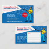 Visitekaartje voor het wassen en reinigen van de d (Voorkant / Achterkant)