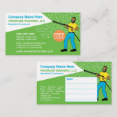 Visitekaartje voor het wassen en reinigen van de d (Voorkant / Achterkant)