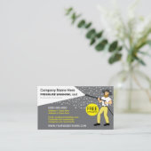 Visitekaartje voor het wassen en reinigen van de d (Staand voorkant)