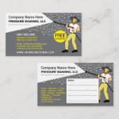 Visitekaartje voor het wassen en reinigen van de d (Voorkant / Achterkant)