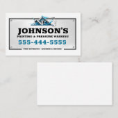 Visitekaartje voor het wassen en verven van de dru (Voorkant / Achterkant)