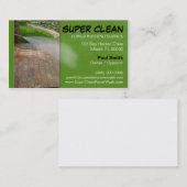 Visitekaartje voor het wassen van druk of stroom (Voorkant / Achterkant)