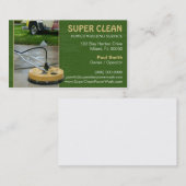 Visitekaartje voor het wassen van druk of stroom (Voorkant / Achterkant)