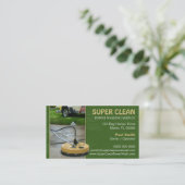 Visitekaartje voor het wassen van druk of stroom (Staand voorkant)