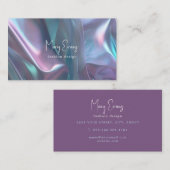 Visitekaartje voor holografisch weefseleffect (Voorkant / Achterkant)