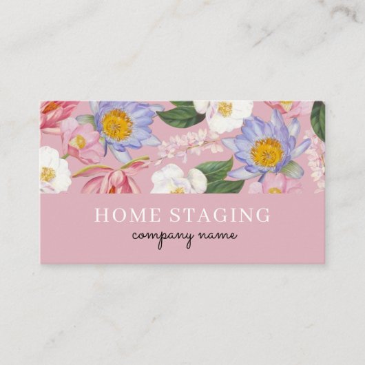 Visitekaartje voor home staging (Voorkant)
