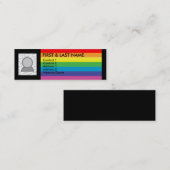 visitekaartje voor homoregenboog (Voorkant / Achterkant)