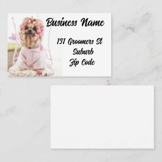 Visitekaartje voor honden (Voorkant / Achterkant)