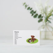 Visitekaartje voor honden en katten (Staand voorkant)