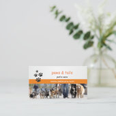 visitekaartje voor honden trainers (Staand voorkant)