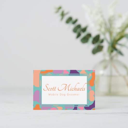 visitekaartje voor hondenbeenderdiensten (Staand voorkant)