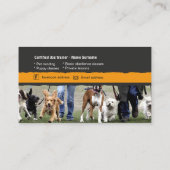 visitekaartje voor hondentrainers (Achterkant)