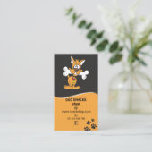 Visitekaartje voor hondenvoer snackshop (Staand voorkant)