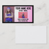 Visitekaartje voor hoofdschot van de graafmachine (Voorkant / Achterkant)