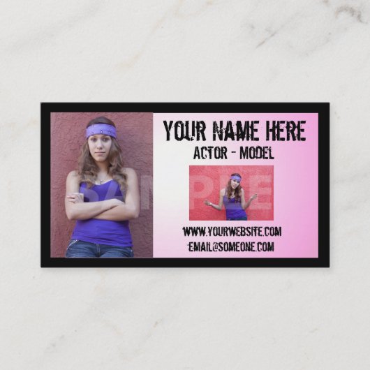 Visitekaartje voor hoofdschot van de graafmachine (Voorkant)