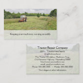 Visitekaartje voor hooiwerk van trekkers (Voorkant / Achterkant)