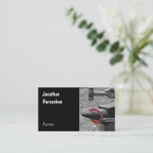 Visitekaartje voor hot hoefijzer (Staand voorkant)