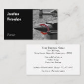 Visitekaartje voor hot hoefijzer (Voorkant / Achterkant)