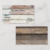 Visitekaartje voor houten wand 2 (Voorkant / Achterkant)