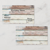 Visitekaartje voor houten wand 4 (Voorkant / Achterkant)