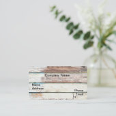 Visitekaartje voor houten wand 4 (Staand voorkant)