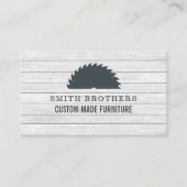 Visitekaartje voor houten werker op maat gemaakt m (Voorkant)