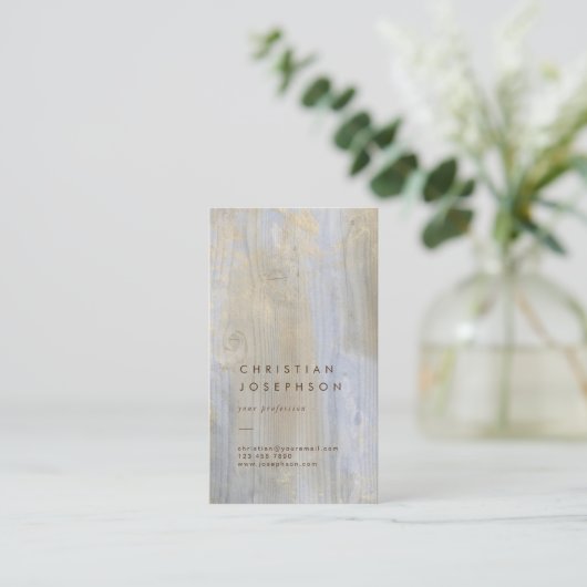 visitekaartje voor houtontwerp (Staand voorkant)