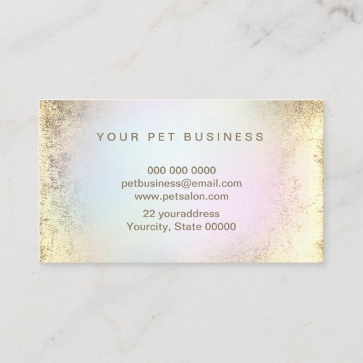 visitekaartje voor huisdieren (Achterkant)