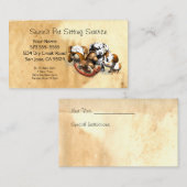 Visitekaartje voor huisdierenoppas (Voorkant / Achterkant)