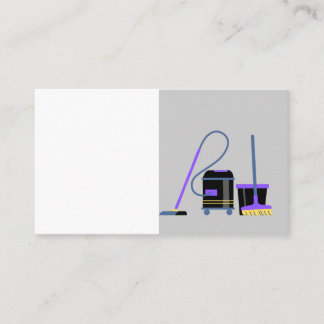 visitekaartje voor huisreiniging 