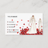 Visitekaartje voor huwelijkscelebratie (Achterkant)