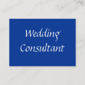 Visitekaartje voor huwelijksconsultant (Achterkant)