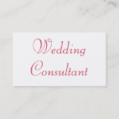 Visitekaartje voor huwelijksconsultant (Achterkant)