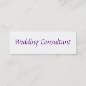 Visitekaartje voor huwelijksconsultant (Achterkant)