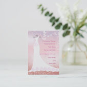 Visitekaartje voor huwelijkskleding (Staand voorkant)