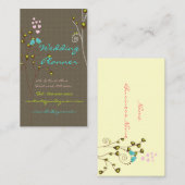 Visitekaartje voor huwelijkspanners (Voorkant / Achterkant)